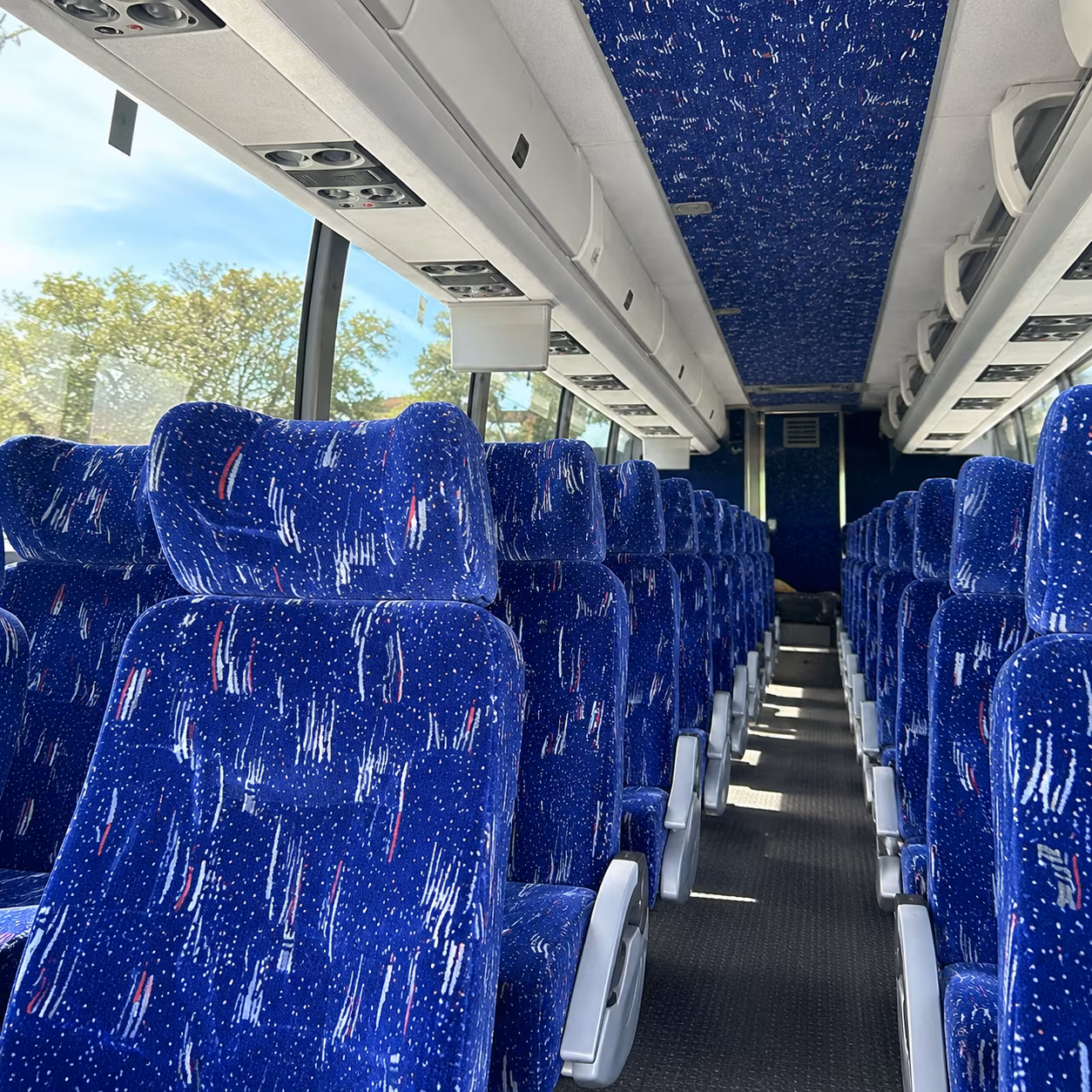 bus rentals for military family and support group events near chino