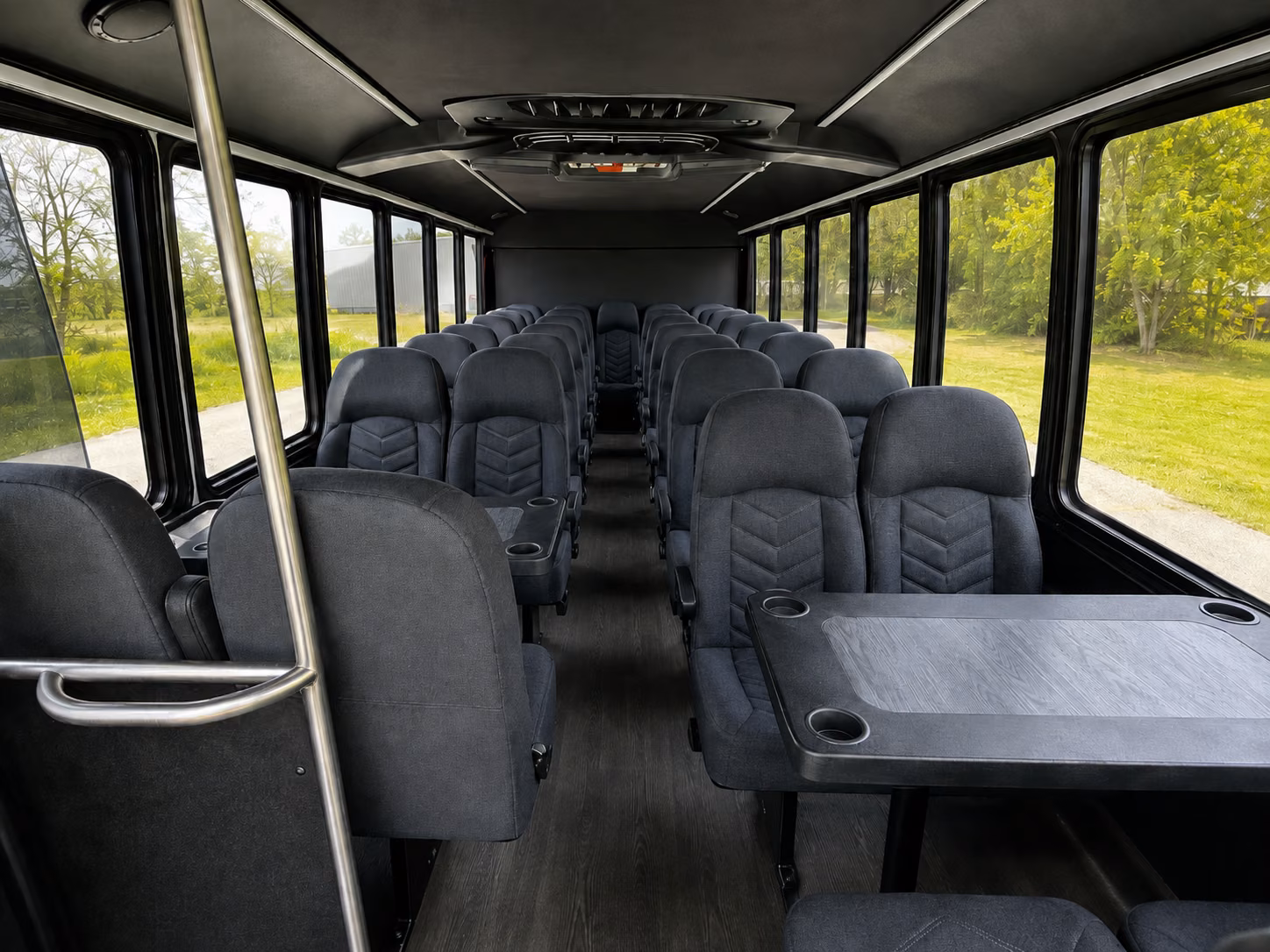 chino 18 passenger minibus interior