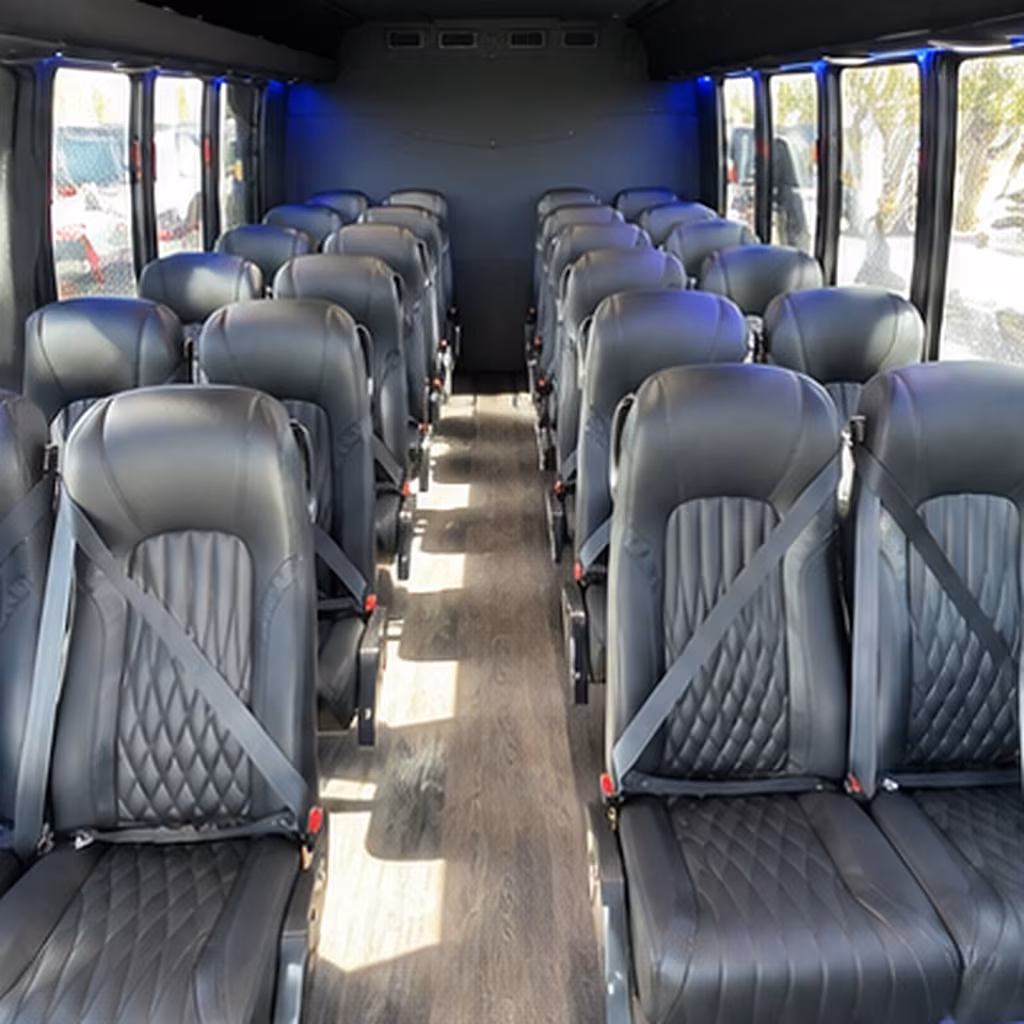 chino 25 passenger minibus interior
