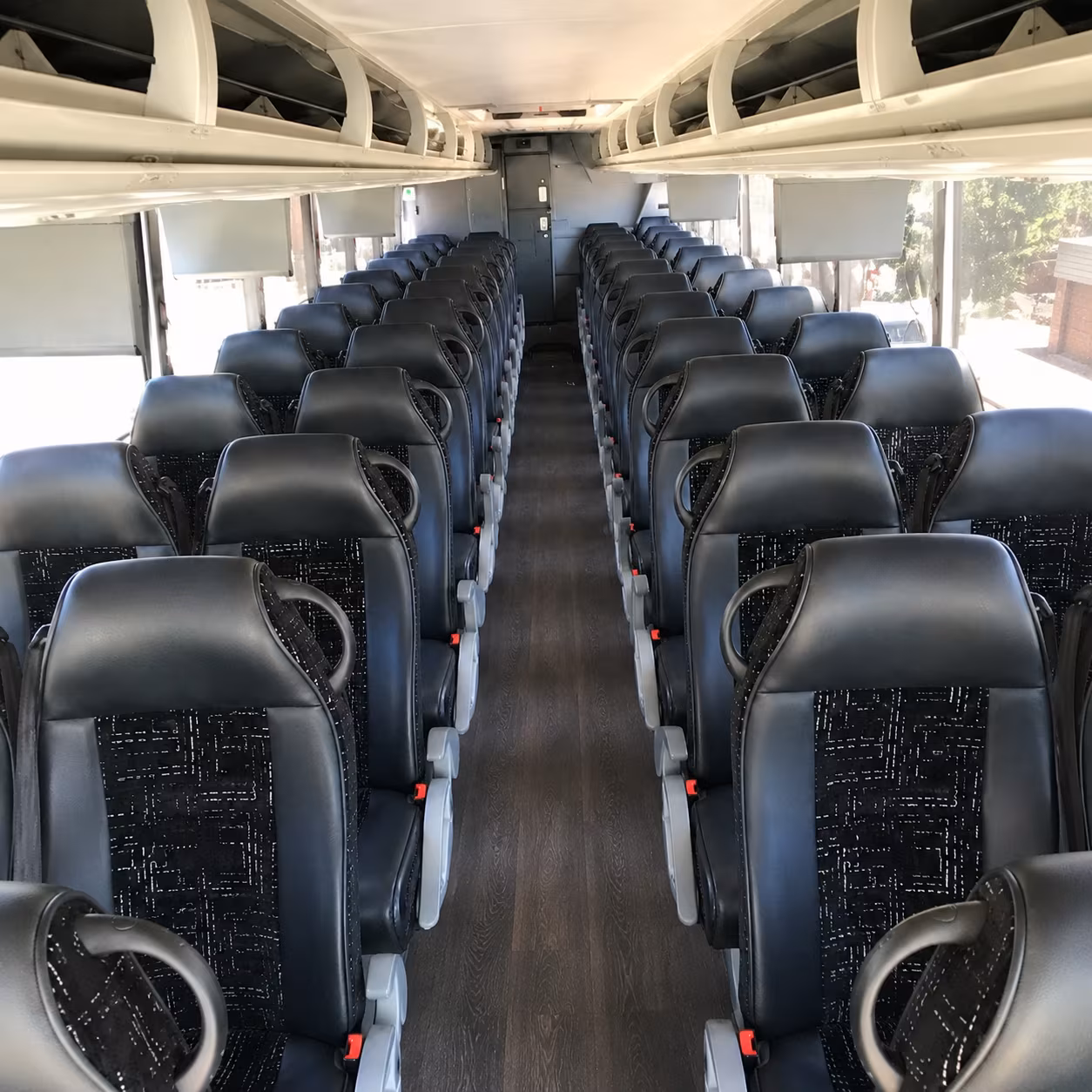 chino 56 passenger charter bus interior