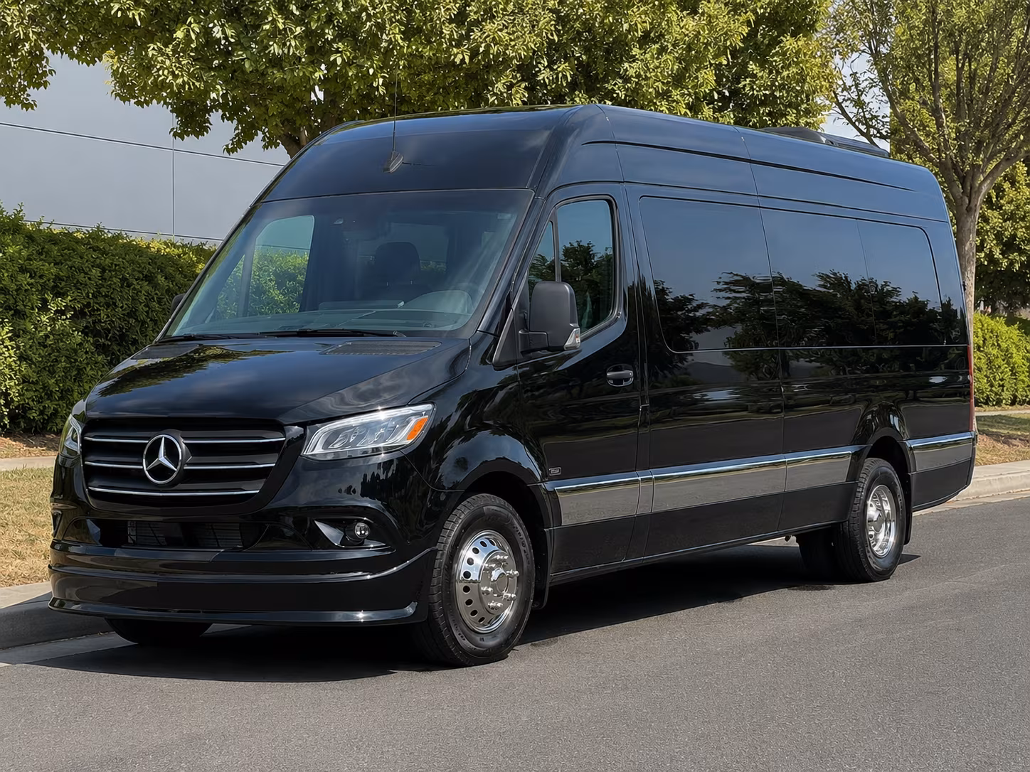sprinter vans and minibuses for chino wedding party transportation